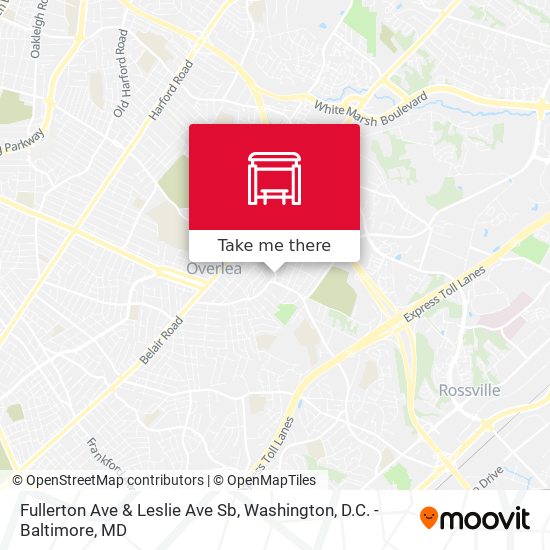 Mapa de Fullerton Ave & Leslie Ave Sb