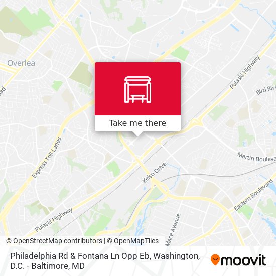 Philadelphia Rd & Fontana Ln Opp Eb map