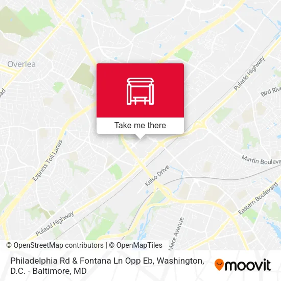 Philadelphia Rd & Fontana Ln Opp Eb map