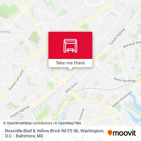Rossville Blvd & Yellow Brick Rd FS Sb map