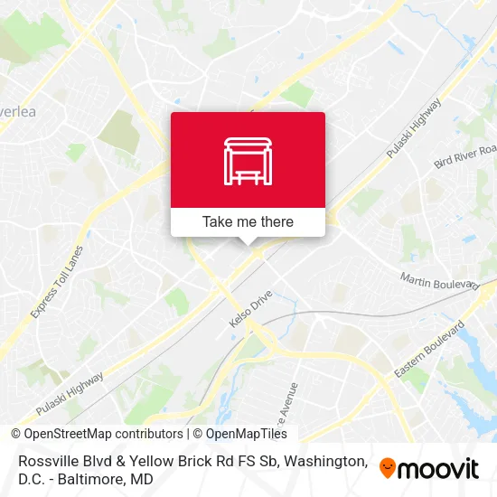 Rossville Blvd & Yellow Brick Rd FS Sb map