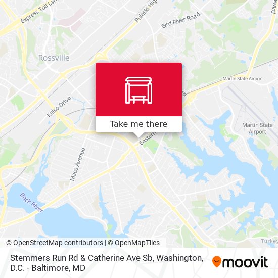 Mapa de Stemmers Run Rd & Catherine Ave Sb