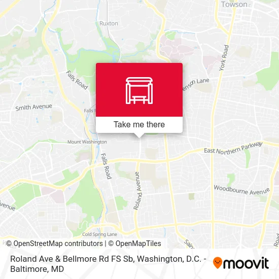 Roland Ave & Bellmore Rd FS Sb map