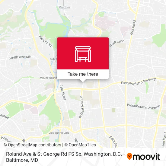 Roland Ave & St George Rd FS Sb map