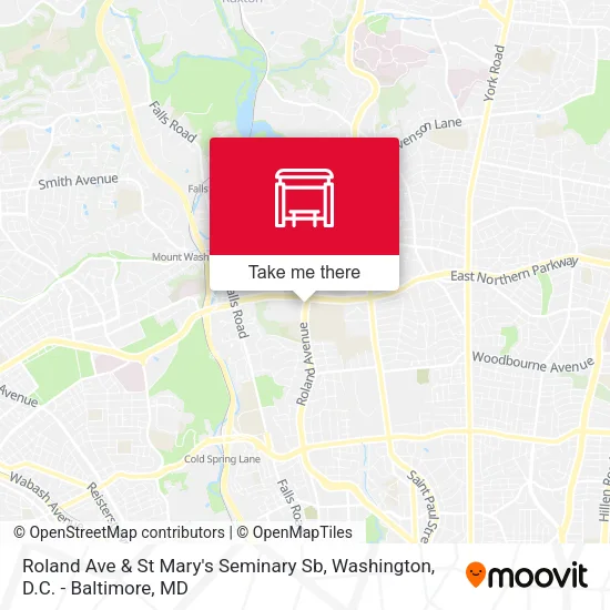 Roland Ave & St Mary's Seminary Sb map