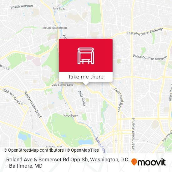 Roland Ave & Somerset Rd Opp Sb map