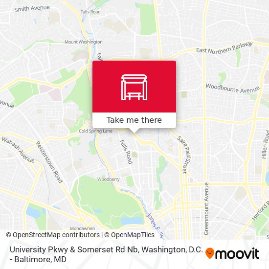 University Pkwy & Somerset Rd Nb map