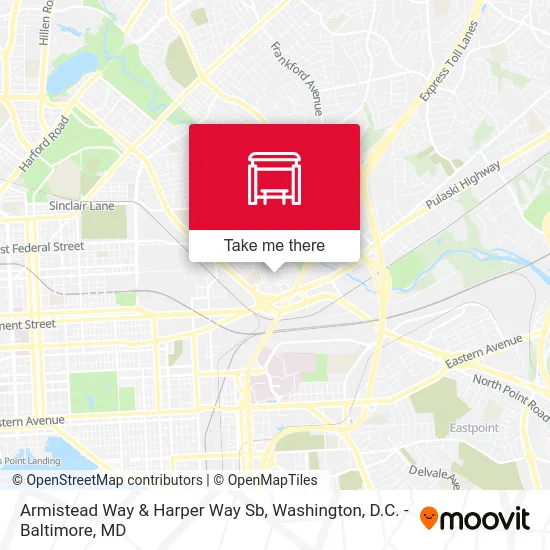 Armistead Way & Harper Way Sb map