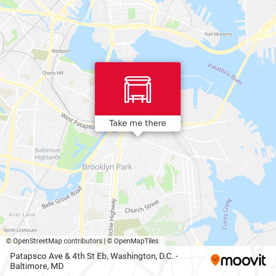 Mapa de Patapsco Ave & 4th St Eb