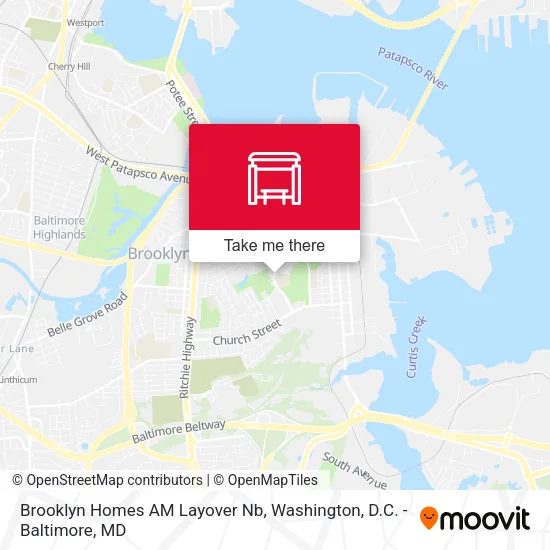 Brooklyn Homes AM Layover Nb map