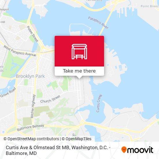 Curtis Ave & Olmstead St MB map