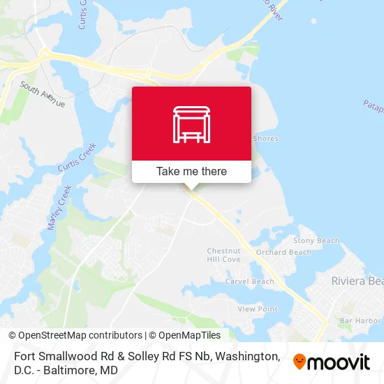 Fort Smallwood Rd & Solley Rd FS Nb map