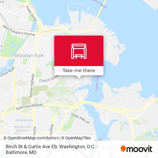 Birch St & Curtis Ave Eb map