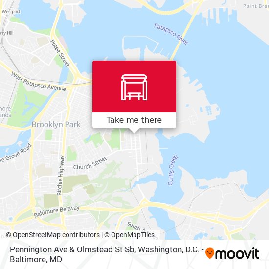 Mapa de Pennington Ave & Olmstead St Sb