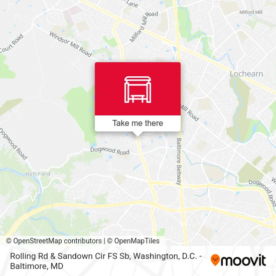 Rolling Rd & Sandown Cir FS Sb map