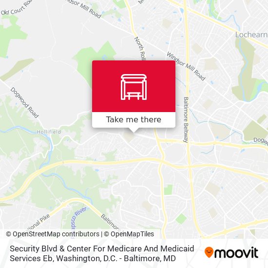 Security Blvd & Center For Medicare And Medicaid Services Eb map