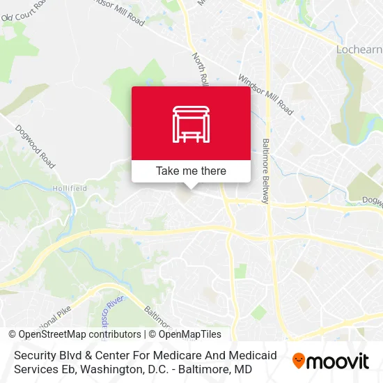 Security Blvd & Center For Medicare And Medicaid Services Eb map