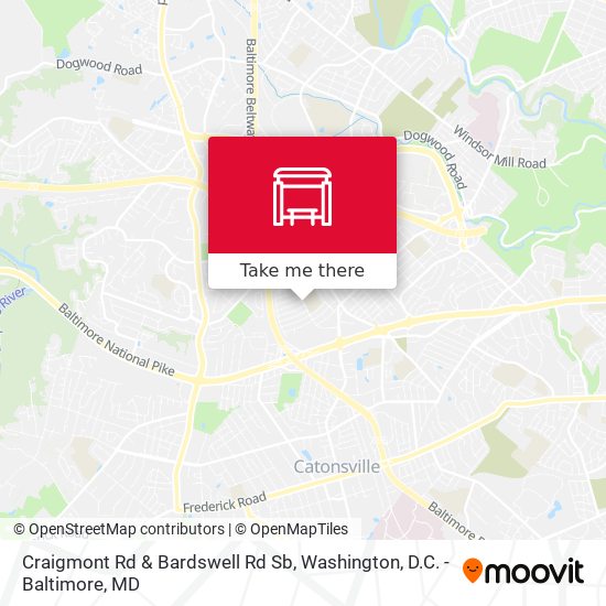 Craigmont Rd & Bardswell Rd Sb map