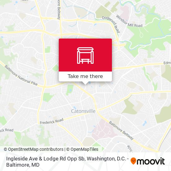 Ingleside Ave & Lodge Rd Opp Sb map