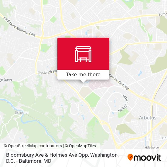 Bloomsbury Ave & Holmes Ave Opp map