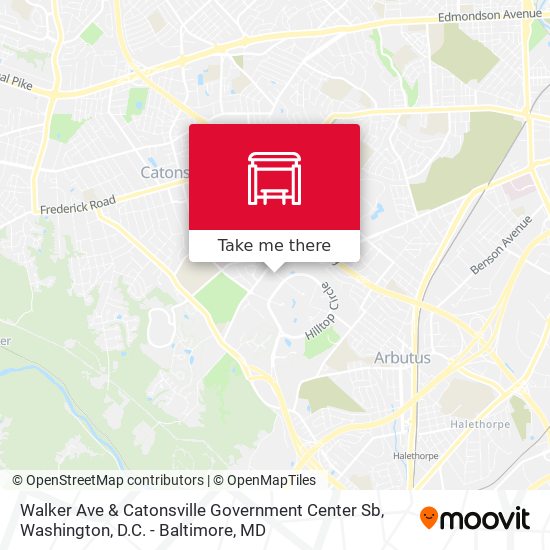 Mapa de Walker Ave & Catonsville Government Center Sb