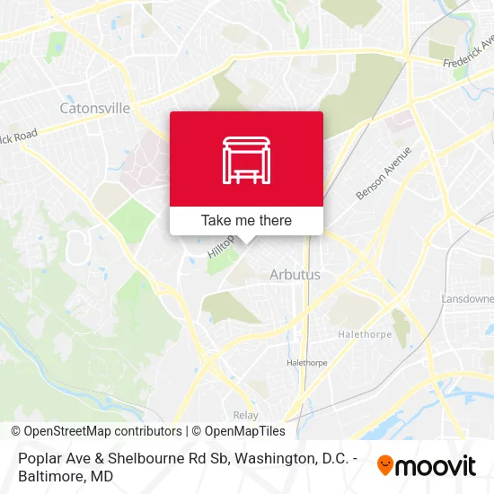 Mapa de Poplar Ave & Shelbourne Rd Sb