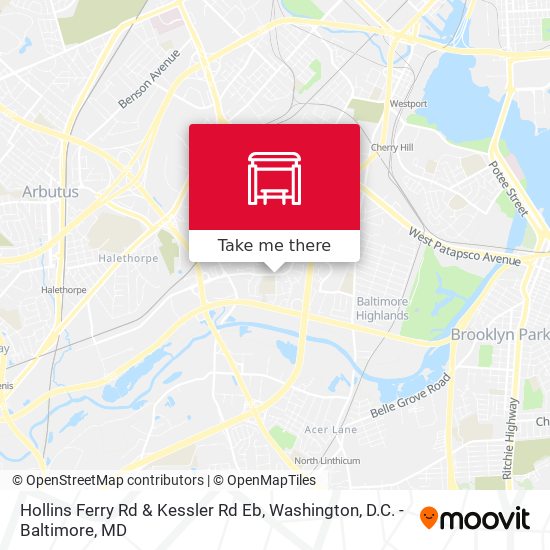 Hollins Ferry Rd & Kessler Rd Eb map