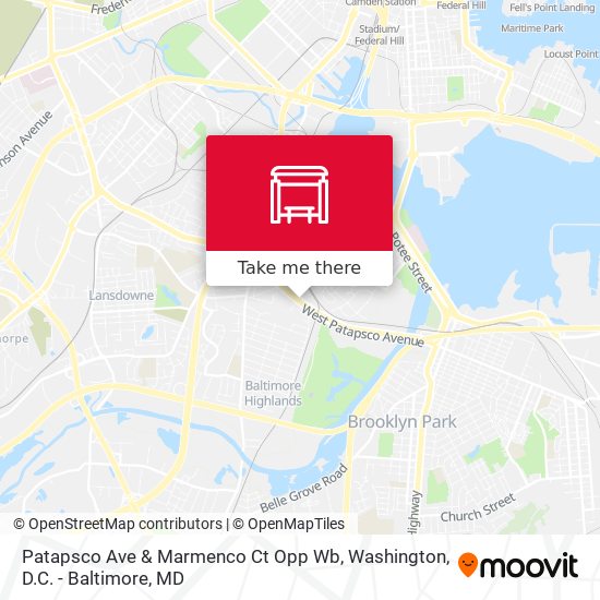 Mapa de Patapsco Ave & Marmenco Ct Opp Wb