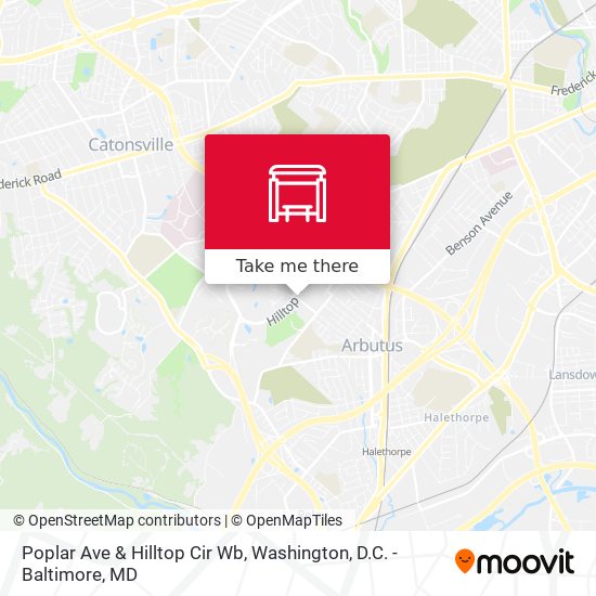 Mapa de Poplar Ave & Hilltop Cir Wb