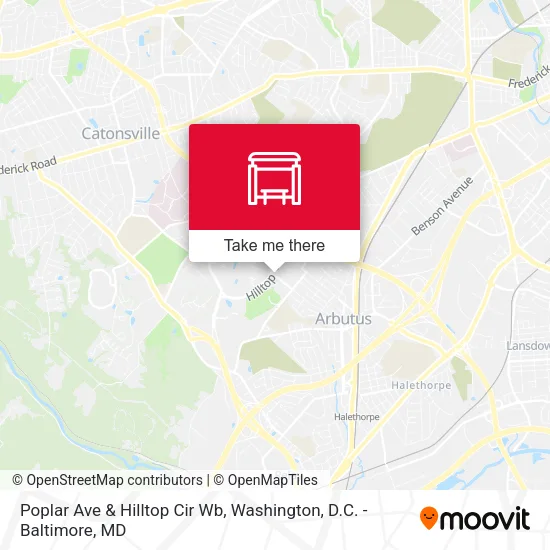 Mapa de Poplar Ave & Hilltop Cir Wb