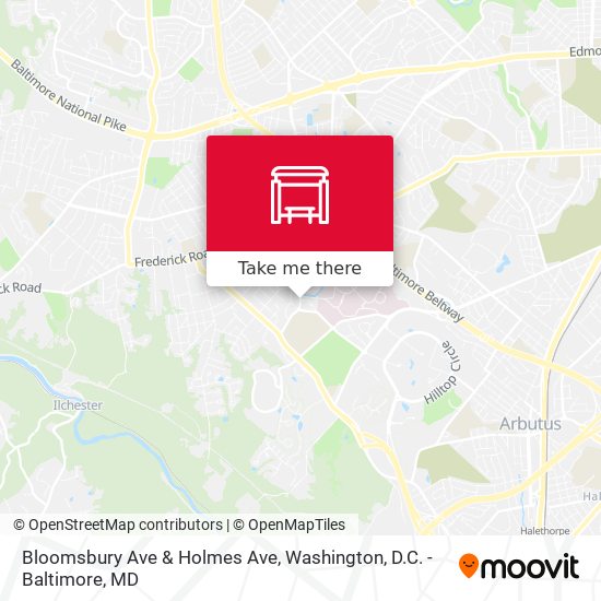 Bloomsbury Ave & Holmes Ave map