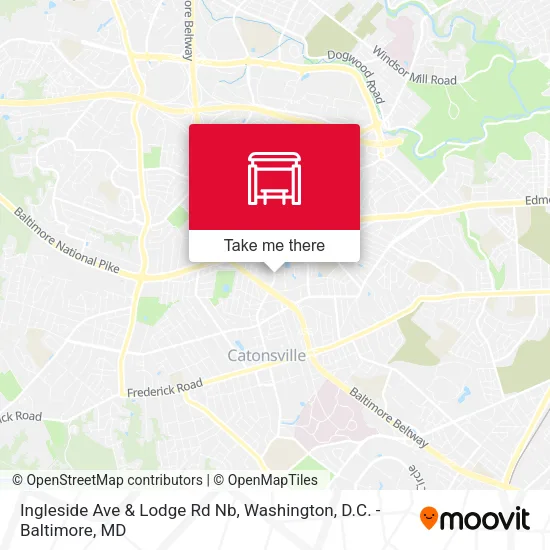 Ingleside Ave & Lodge Rd Nb map