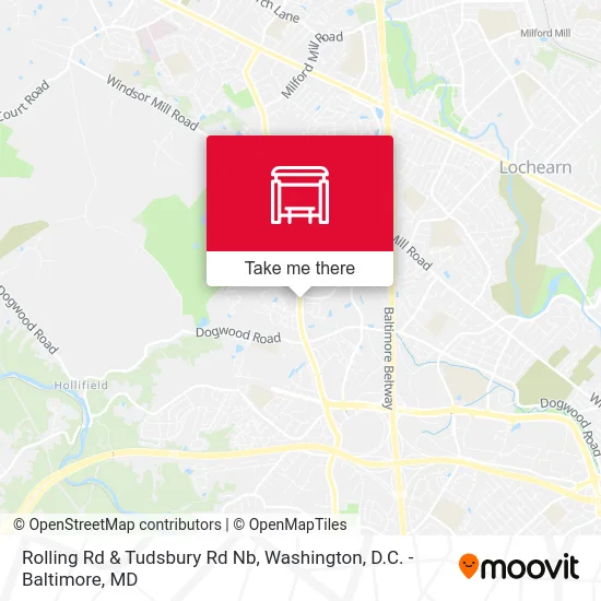 Rolling Rd & Tudsbury Rd Nb map