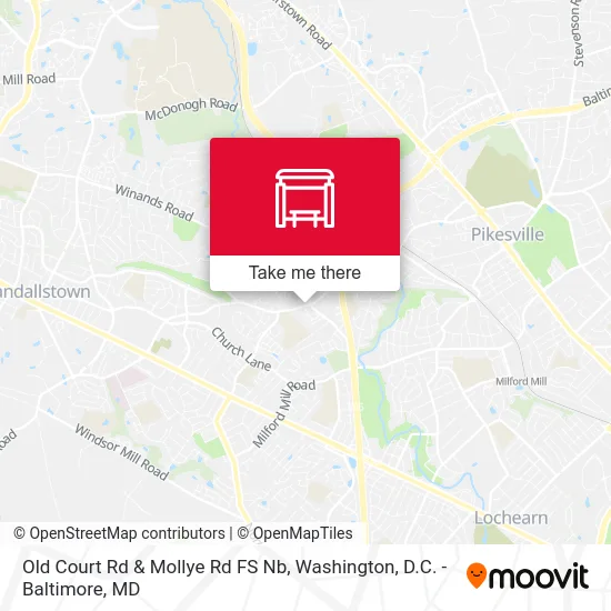 Old Court Rd & Mollye Rd FS Nb map