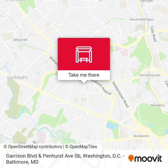 Garrison Blvd & Penhurst Ave Sb map