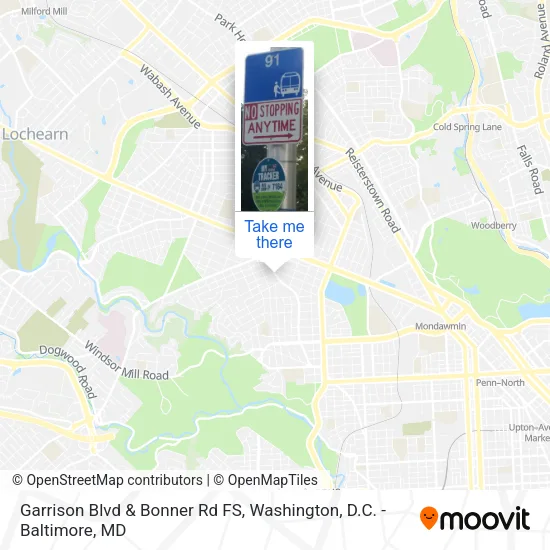 Garrison Blvd & Bonner Rd FS map