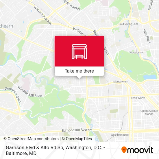Garrison Blvd & Alto Rd Sb map