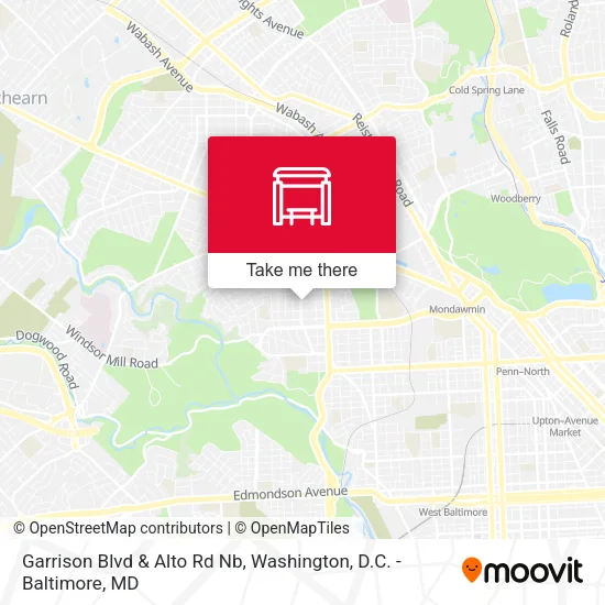 Garrison Blvd & Alto Rd Nb map