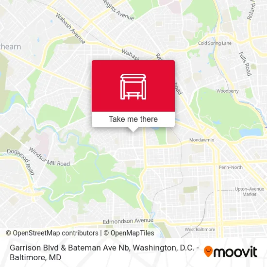 Garrison Blvd & Bateman Ave Nb map