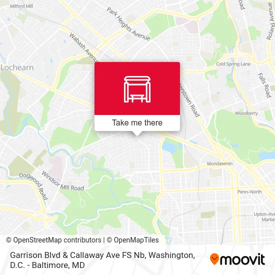 Garrison Blvd & Callaway Ave FS Nb map