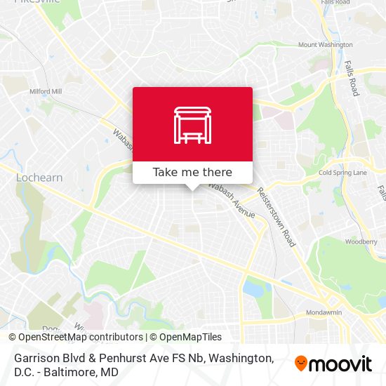 Garrison Blvd & Penhurst Ave FS Nb map