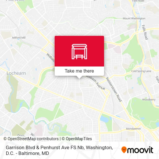Garrison Blvd & Penhurst Ave FS Nb map