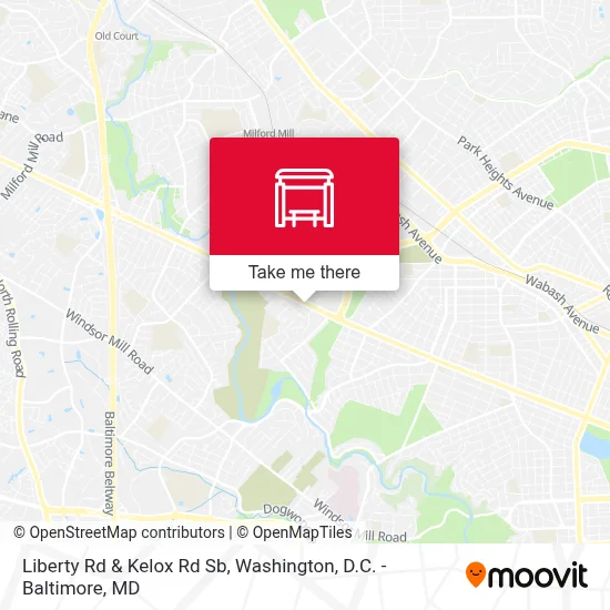Liberty Rd & Kelox Rd Sb map