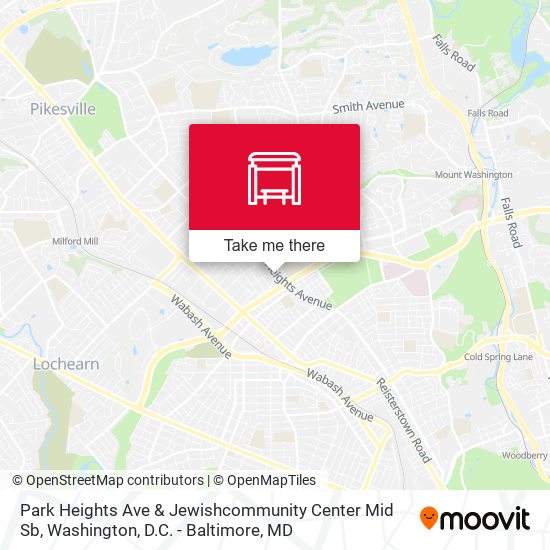 Mapa de Park Heights Ave & Jewishcommunity Center Mid Sb