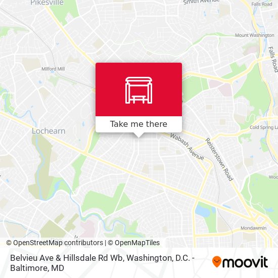 Mapa de Belvieu Ave & Hillsdale Rd Wb