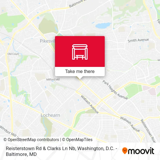 Mapa de Reisterstown Rd & Clarks Ln Nb