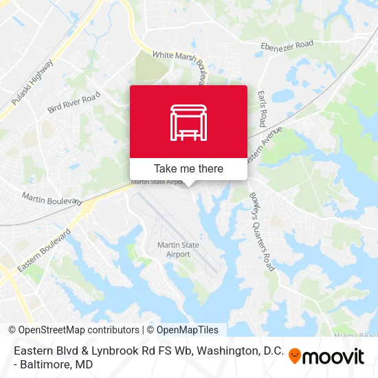 Eastern Blvd & Lynbrook Rd FS Wb map