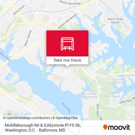 Middleborough Rd & Eddystone Pl FS Sb map