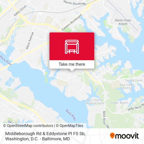 Middleborough Rd & Eddystone Pl FS Sb map