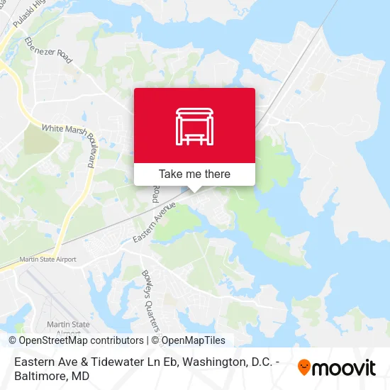 Eastern Ave & Tidewater Ln Eb map